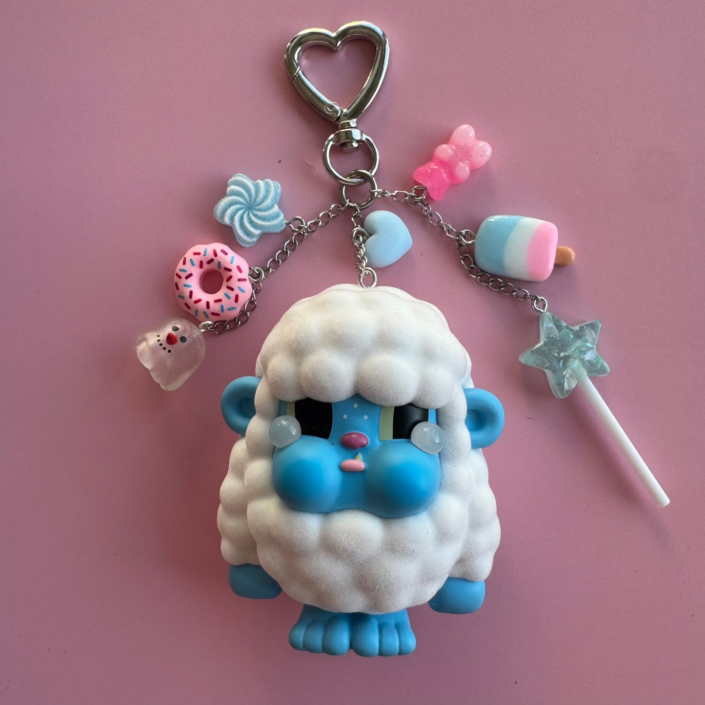 CRYBABY Monster's Tears Handmade Keychain - Frosty Candy Vinyl Figure