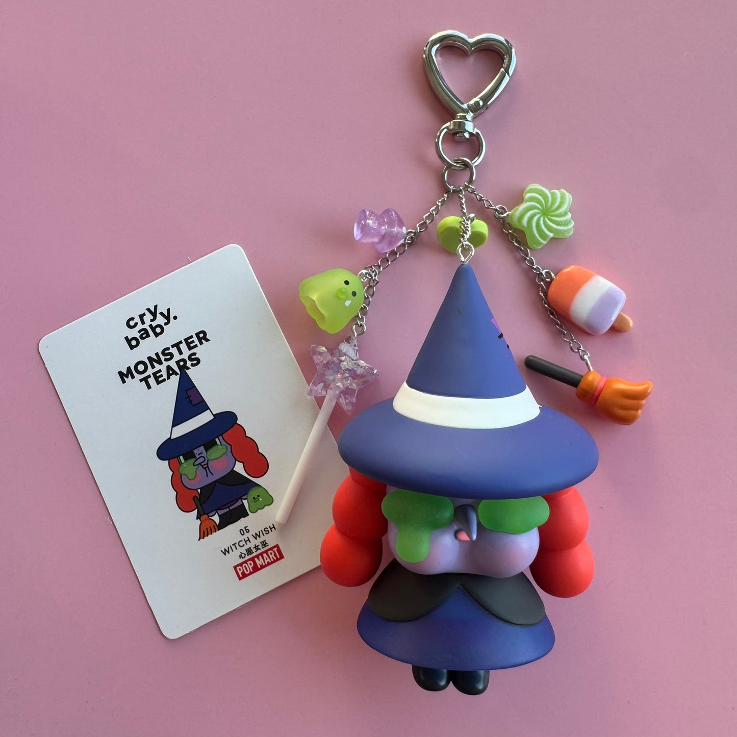 CRYBABY Monster's Tears Handmade Keychain - Witch Wish Vinyl Figure