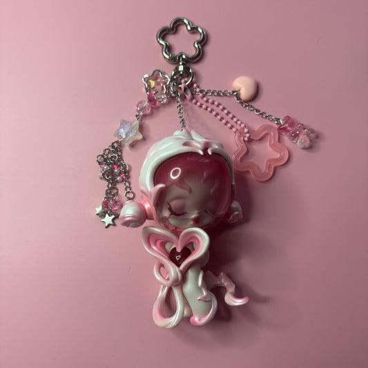 SkullPanda The Sound Series Handmade Keychain – The Trust Vinyl Figure