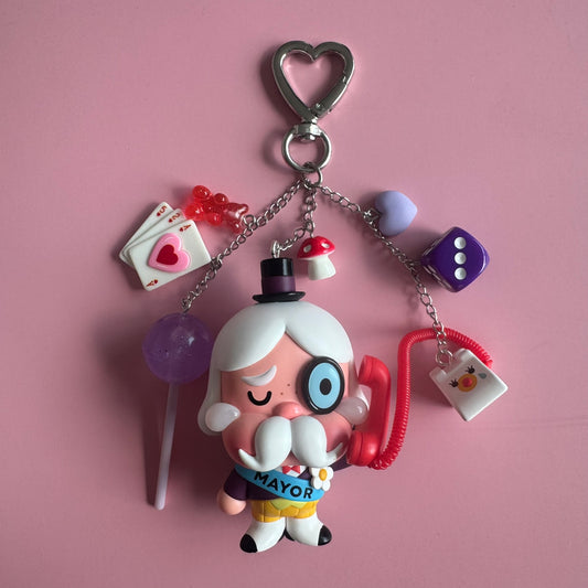 Powerpuff Girls X CRYBABY Handmade Keychain - The Mayor Vinyl Figure