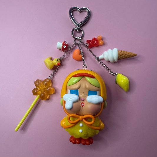 CRYBABY Crying Again Handmade Keychain - Duck You Vinyl Figure