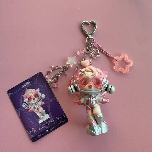 SkullPanda The Sound Series Handmade Keychain – The Ecstasy Vinyl Figure