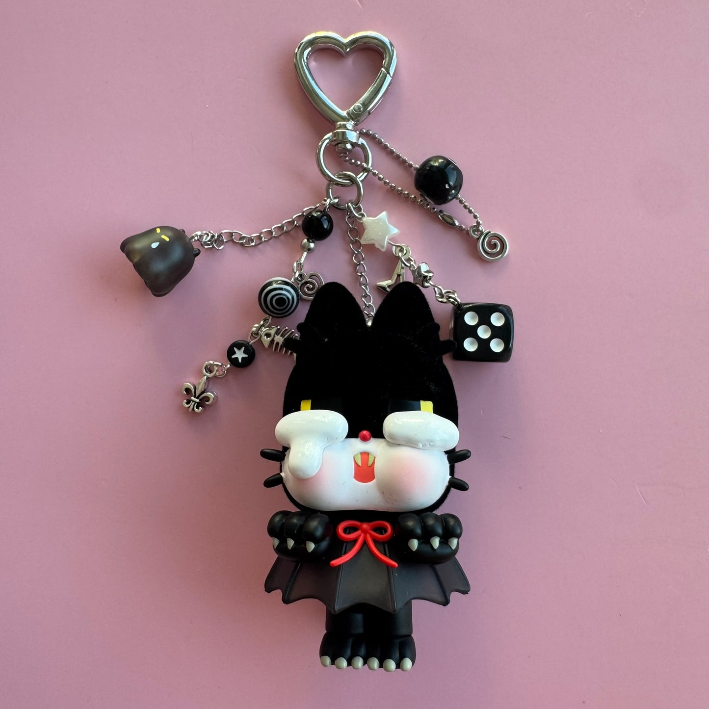 CRYBABY Monster's Tears Handmade Keychain - Spooky Kitty Vinyl Figure