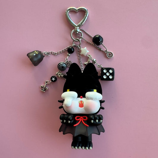 CRYBABY Monster's Tears Handmade Keychain - Spooky Kitty Vinyl Figure