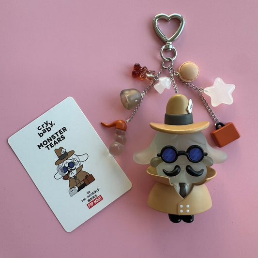 CRYBABY Monster's Tears Handmade Keychain - Mr. Invisible Vinyl Figure