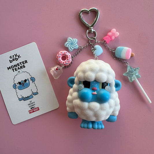 CRYBABY Monster's Tears Handmade Keychain - Frosty Candy Vinyl Figure