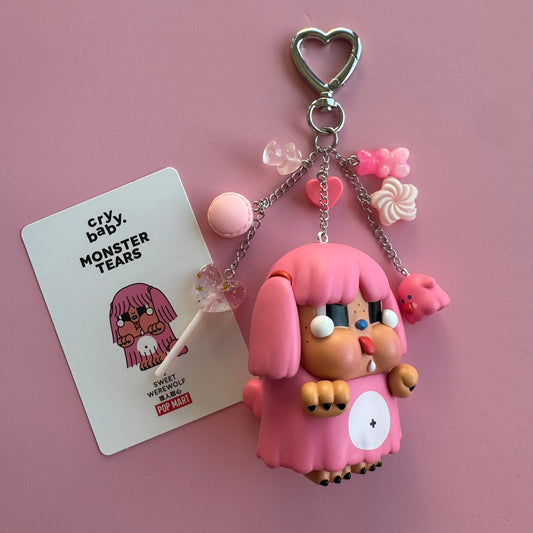 CRYBABY Monster's Tears Handmade Keychain - Sweet Werewolf Vinyl Figure