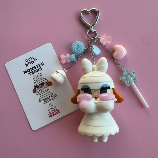 CRYBABY Monster's Tears Handmade Keychain - Lady Mummy Vinyl Figure